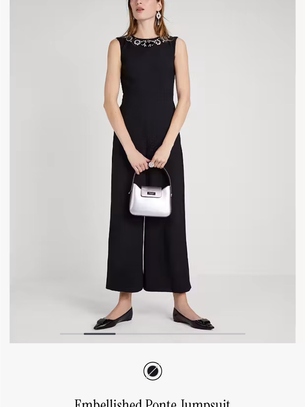 Kate Spade New York Embellished Ponte Jumpsuit